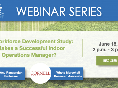 CEA Workforce Development Study: What Makes a Successful Indoor Farmer Operations Manager?