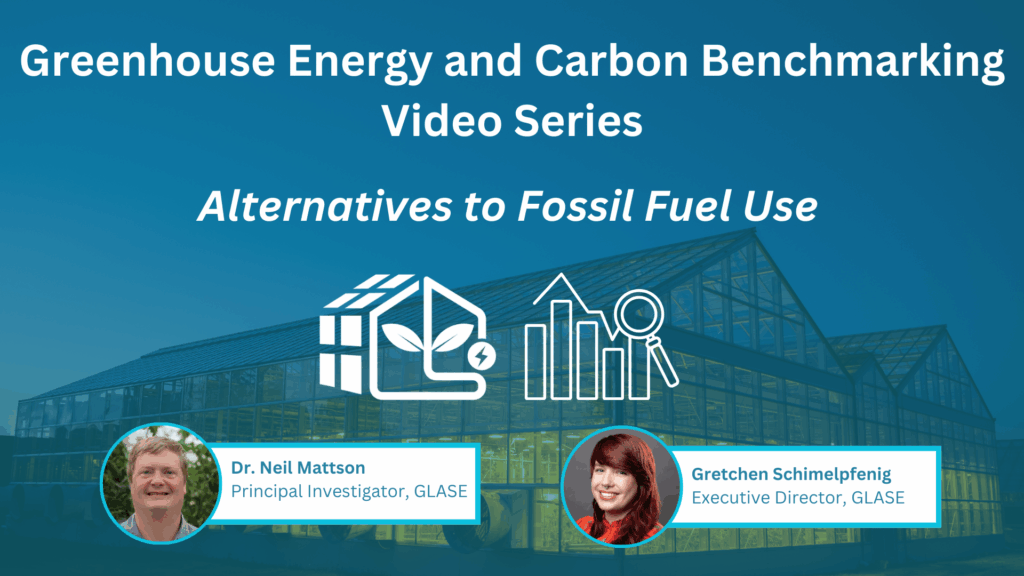 Greenhouse Energy and Carbon Benchmarking Video Series: Alternatives to Fossil Fuel Use